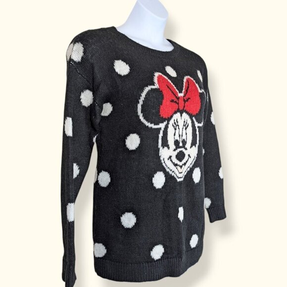 Disney x Divided Minnie Mouse Polka Dot Knit Sweater - Picture 2 of 7